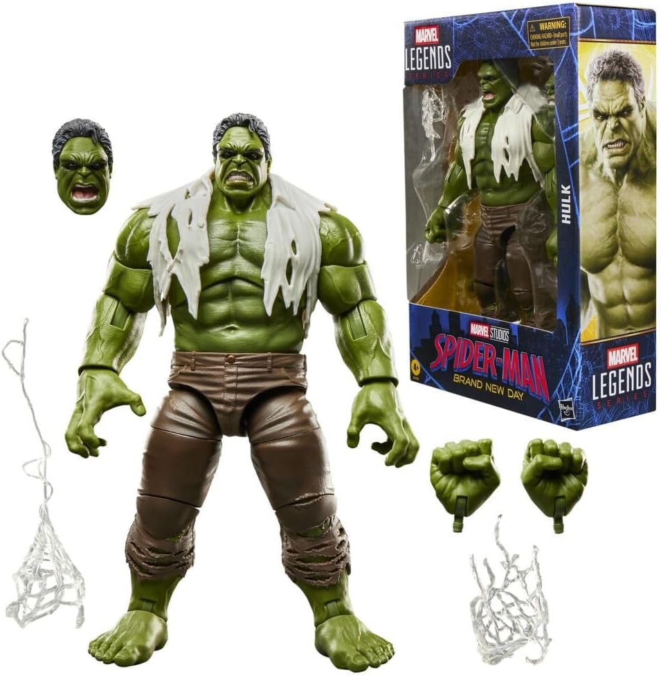 Detalle de Marvel Legends Series Hulk-actiefiguur van 15 cm uit Spider-Man: Brand New Day