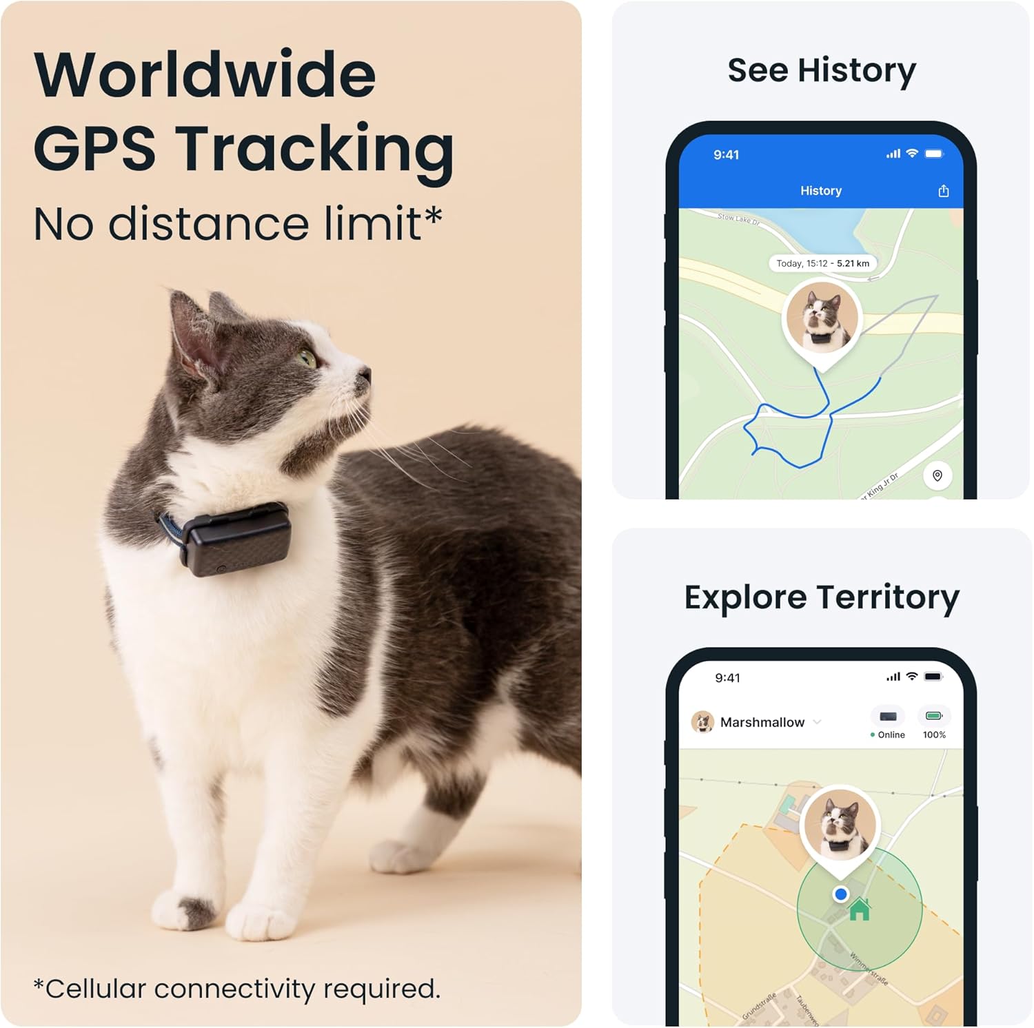 Thumbnail 1 de Tractive Smart Cat Tracker Mini Cat GPS