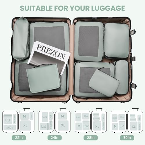 Thumbnail 6 de Prezon Cubes de rangement pour valise, lot de 10 ⚙