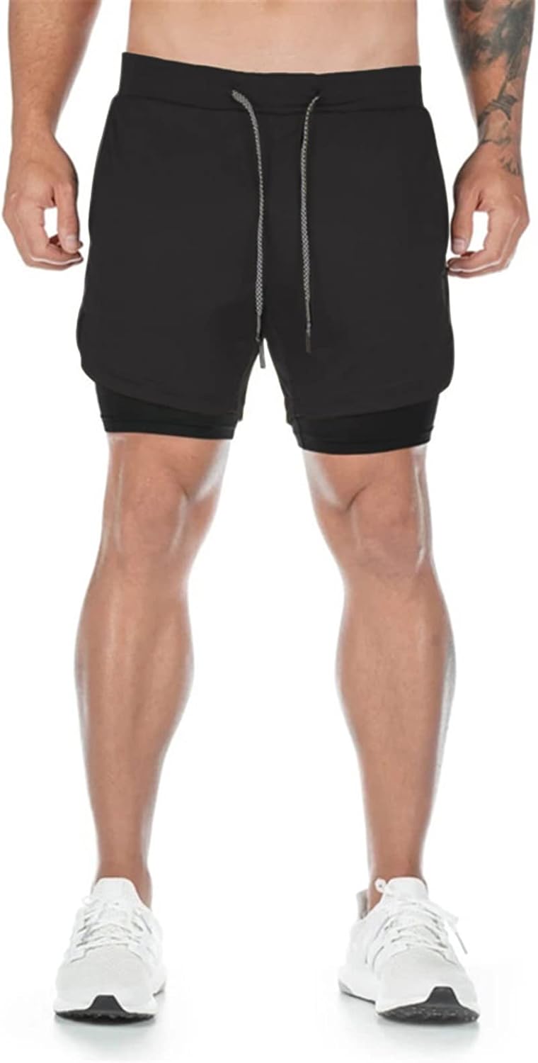 Thumbnail 2 de Superora Herren Laufshorts 2-in-1 mit Taschen – Sporthose für Training, Fitness und Outdoor-Läufe