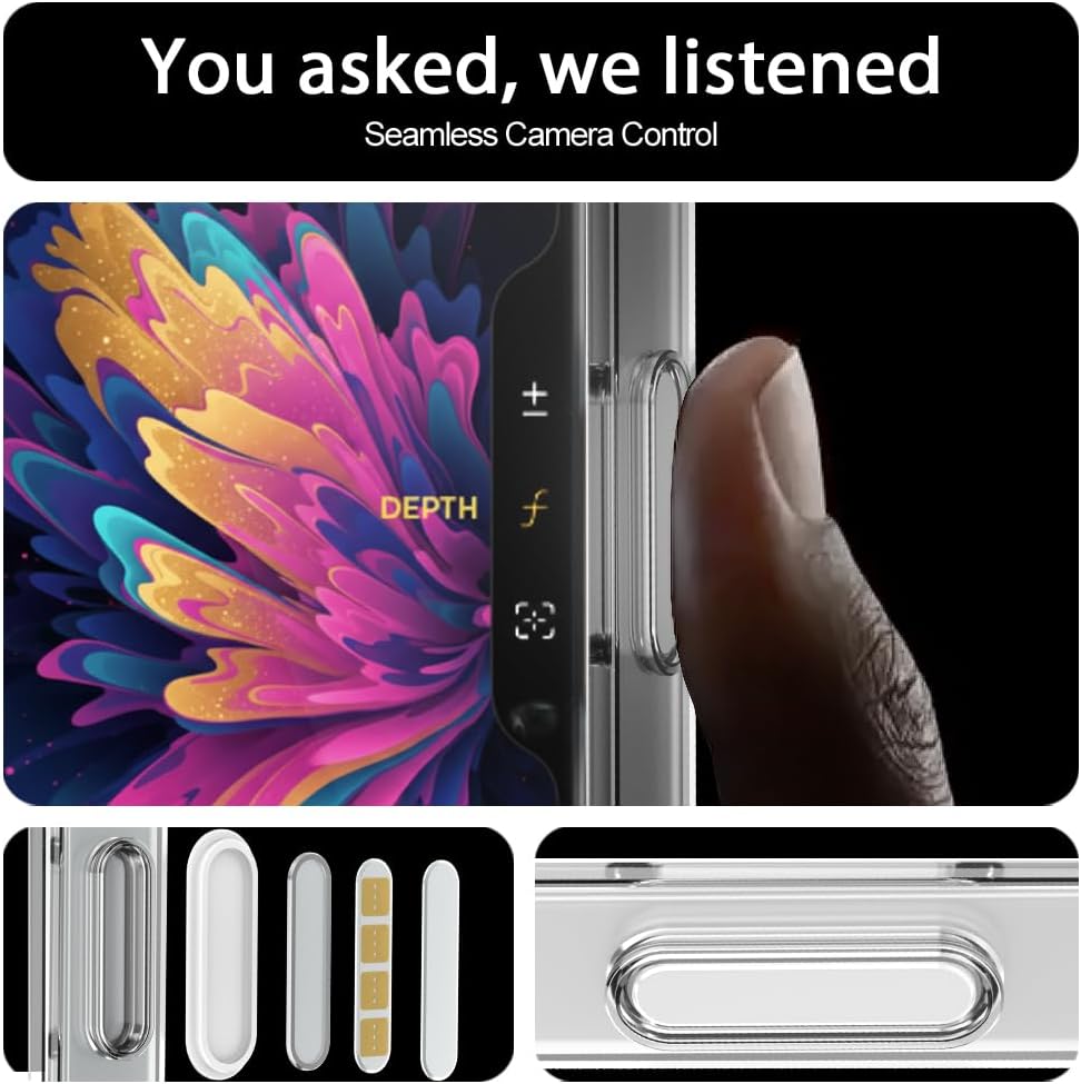 Thumbnail 5 de MOSNOVO iPhone 17 Case (Clear) with Buffertech shock absorption and camera control