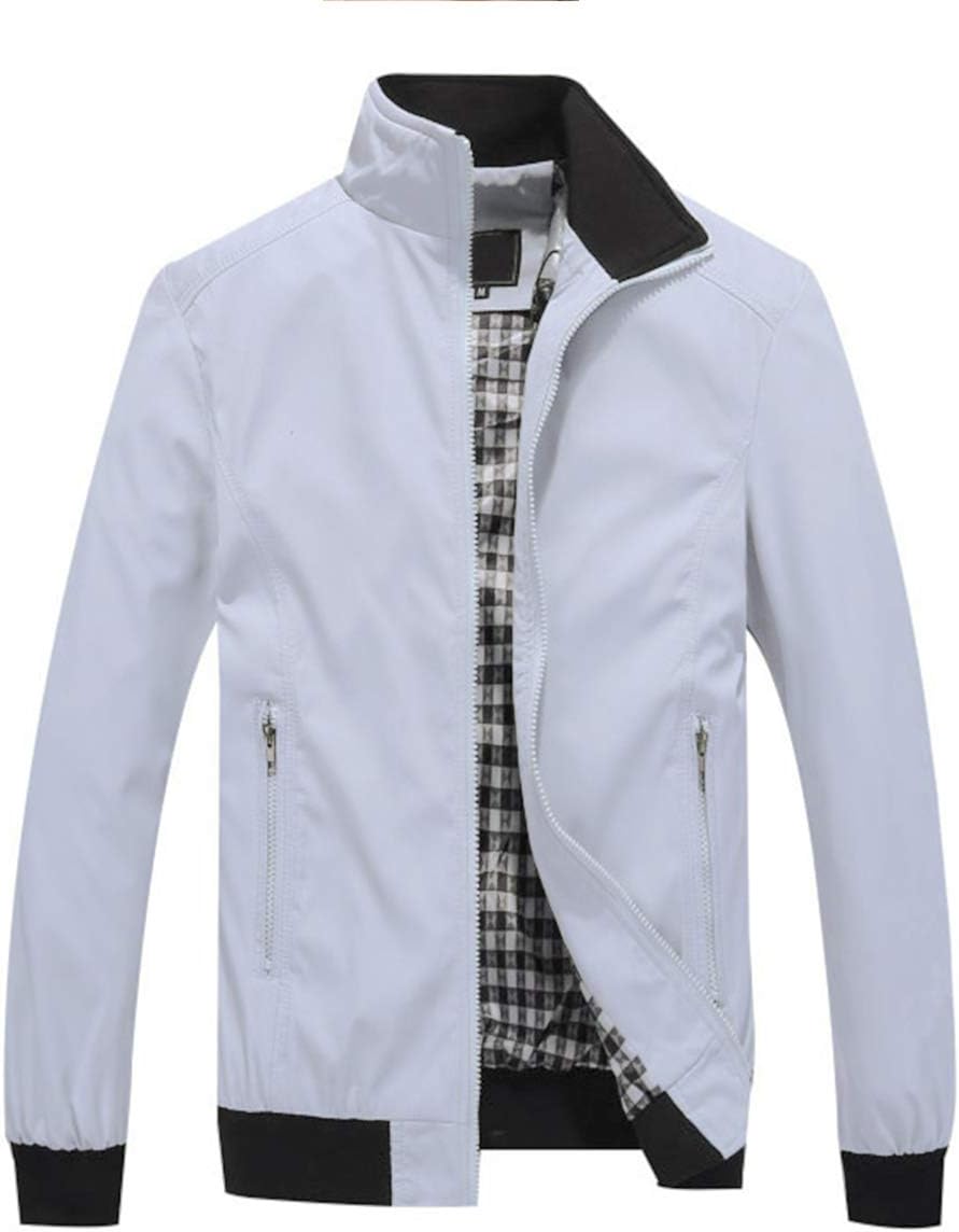 Thumbnail 6 de YOUTHUP Giacca uomo leggera casual stile bomber/cortavento con zip completa