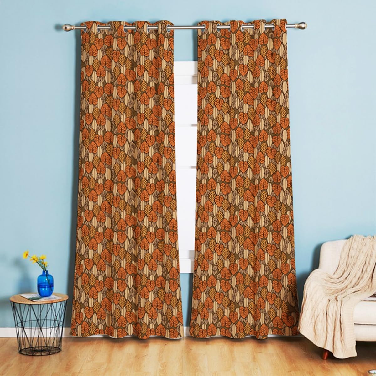 Thumbnail 6 de Tokusyou Boho Verdunklungsvorhänge Marineblau 158×132 cm