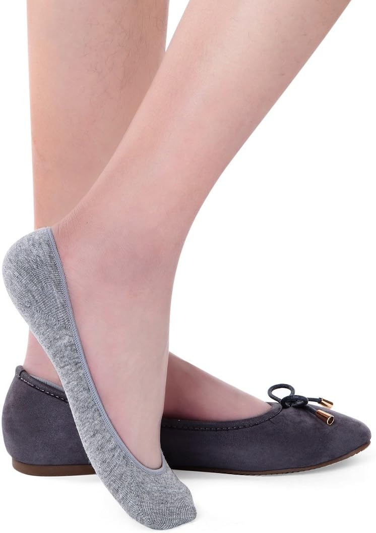 Detalle 2 de Toes Home No Show Socks for Women (Ultra Low Cut Liners) — Non Slip Hidden Footies for Flats