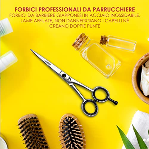 Detalle de Candure Forbici Parrucchiere Professionali 6.5": taglio preciso e versatile, acciaio inossidabile giapponese