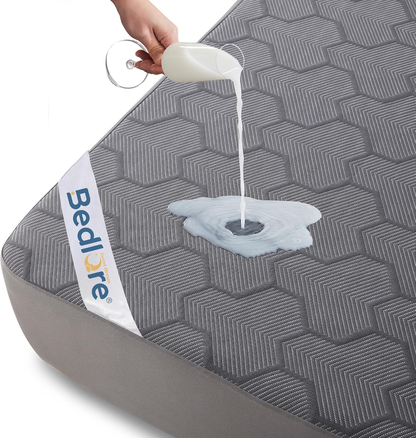 Detalle de Protège-matelas Imperméable BEDLORE 90x200 cm – Housse intégrale 30 cm, respirante et Öko-Tex