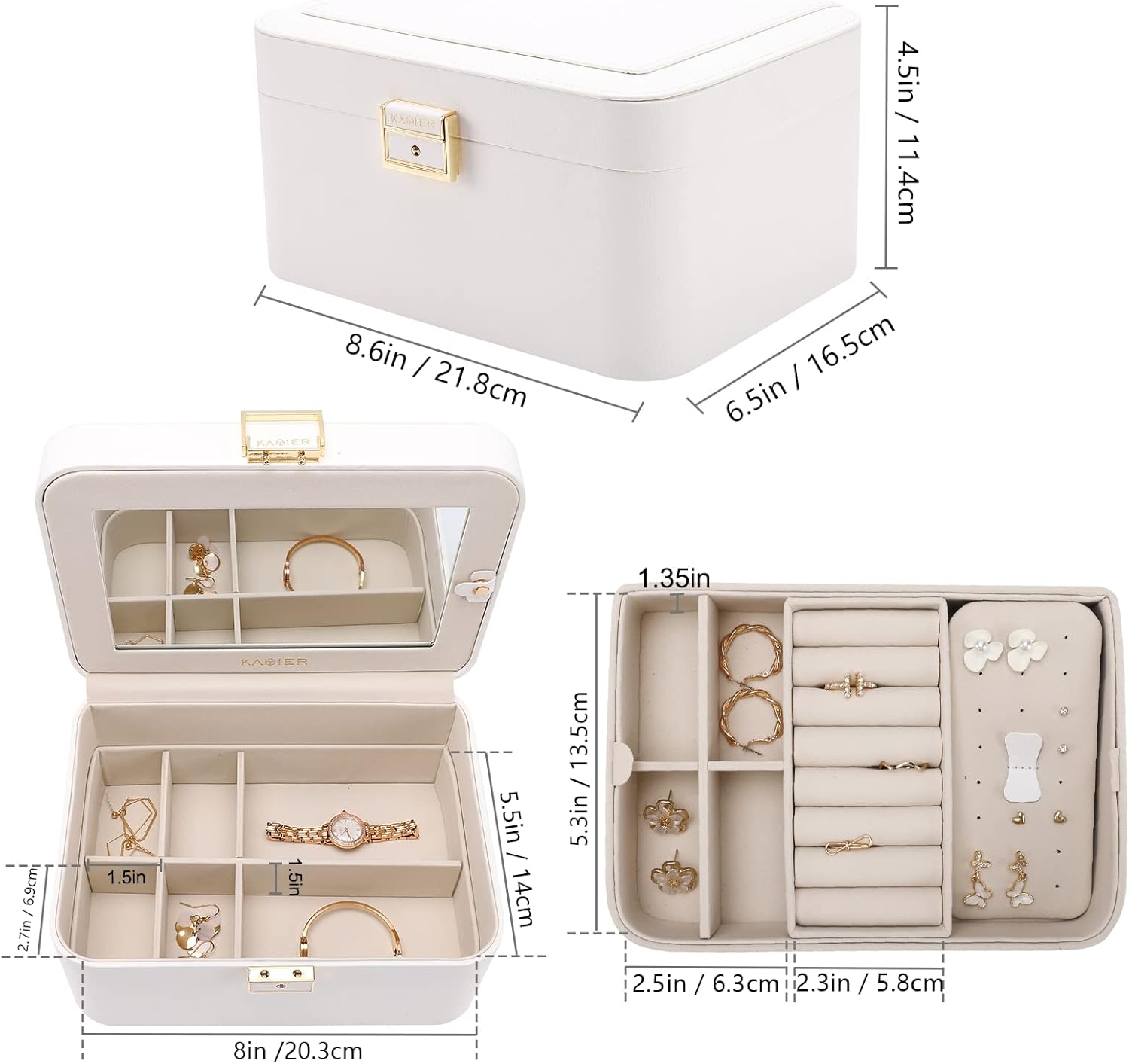 Detalle 2 de KAMIER boîte à bijoux de voyage