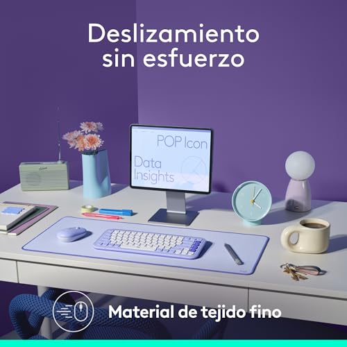 Thumbnail 5 de Logitech Desk Mat Studio Series alfombrilla grande lila 🖱️