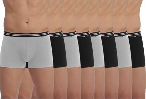 Detalle de Dim Boxer Homme Lot de 8 – Coton stretch Confortable et Maintien Quotidien, Ceinture Classique