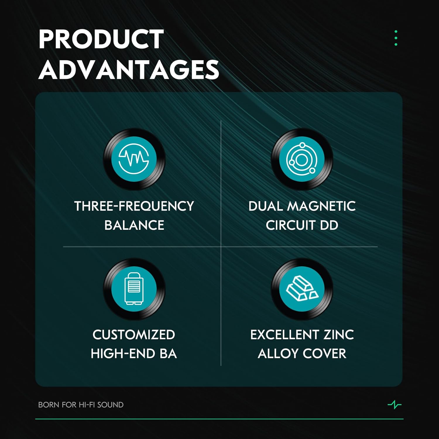 Thumbnail 4 de Yinyoo CCZ Harmony BC01 Pro wired in-ear earphones (hybrid driver IEM) — 3-frequency balanced sound