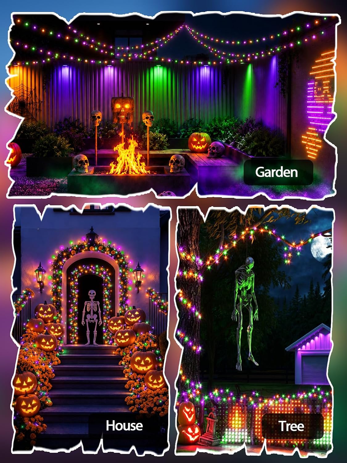 Thumbnail 5 de Solar Halloween String Lights, 600 LEDs