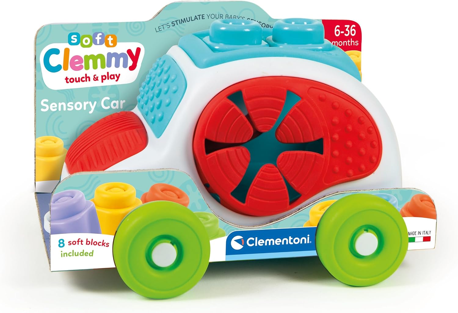 Detalle de Clementoni auto sensoriale con 8 mattoncini