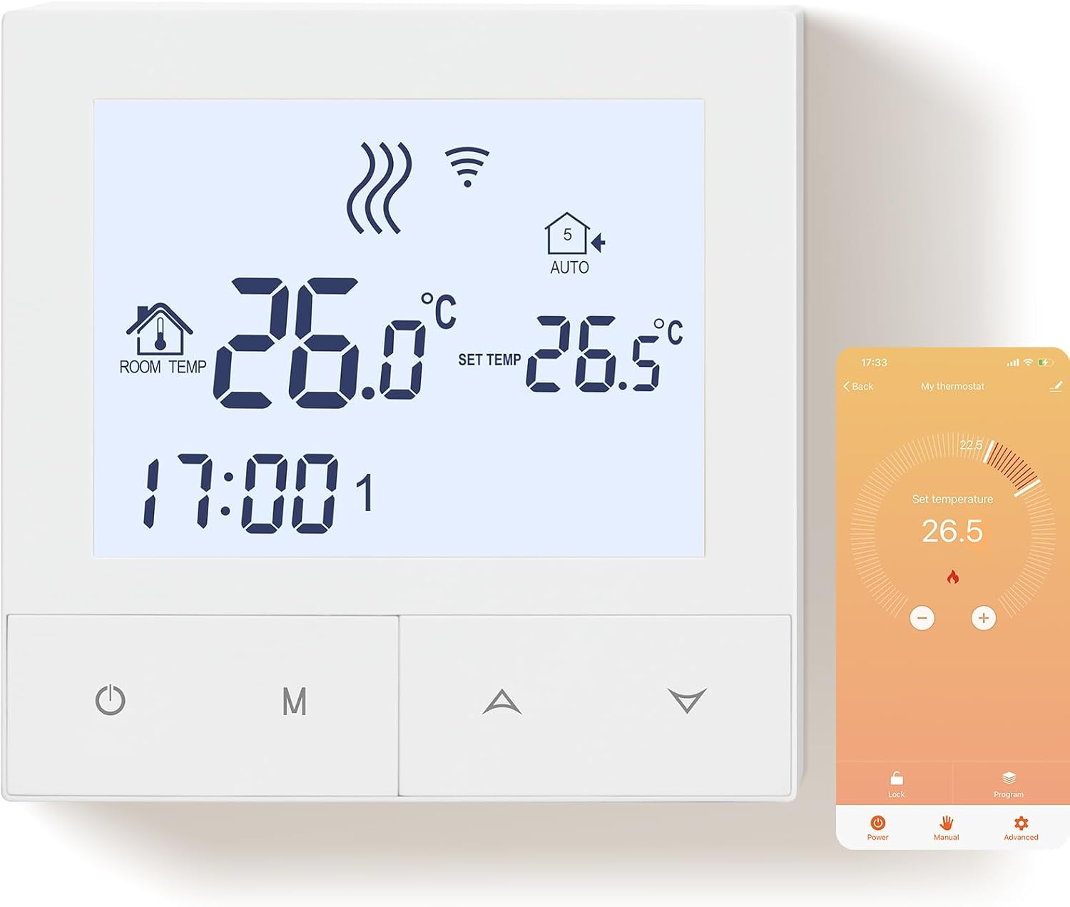 Detalle de Beok 3A WiFi Thermostat für Fußbodenheizung