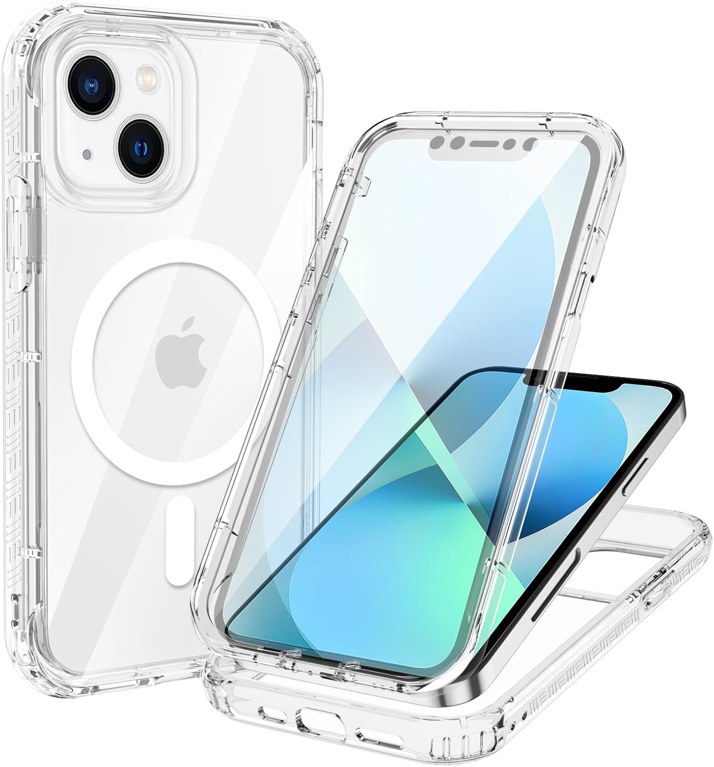 Detalle de XTCASE Coque iPhone 13 transparente compatible MagSafe