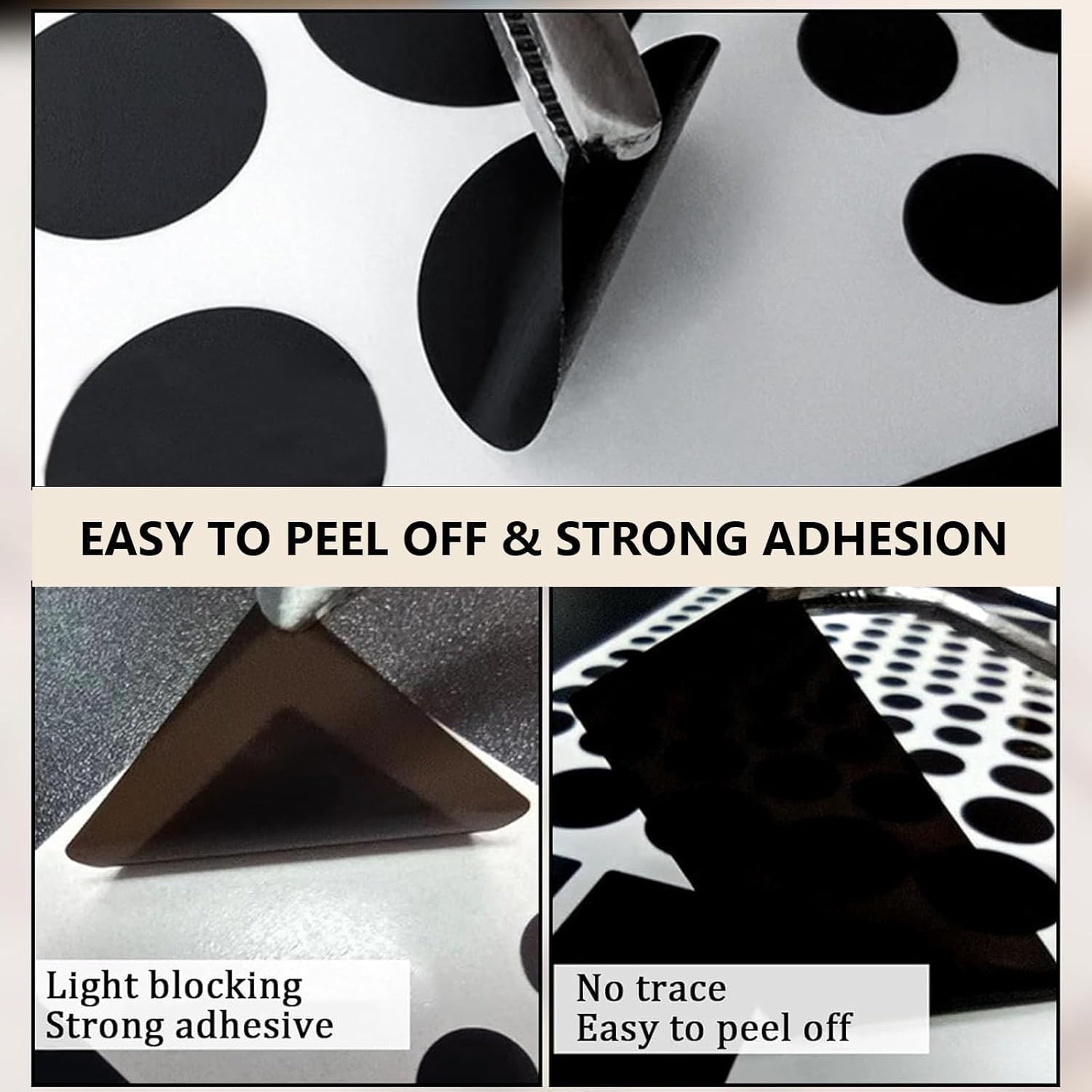 Detalle de Light Blocking LED Covers: Blackout Stickers for Electronics (2 Cut Out + 1 Uncut)