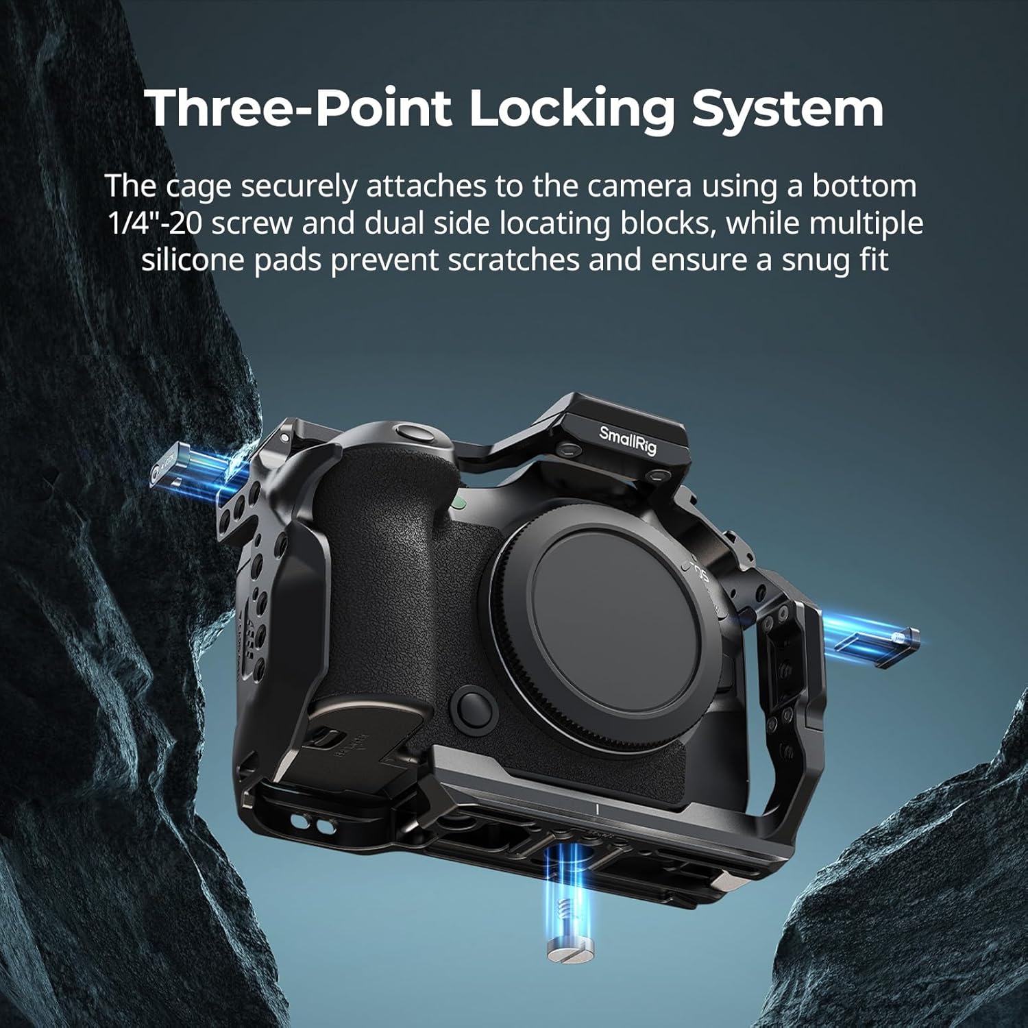 Thumbnail 3 de SmallRig Kit gabbia per Canon R6 Mark II / R6 Mark III con HawkLock e piastra Arca‑Swiss – per DJI RS 3/4