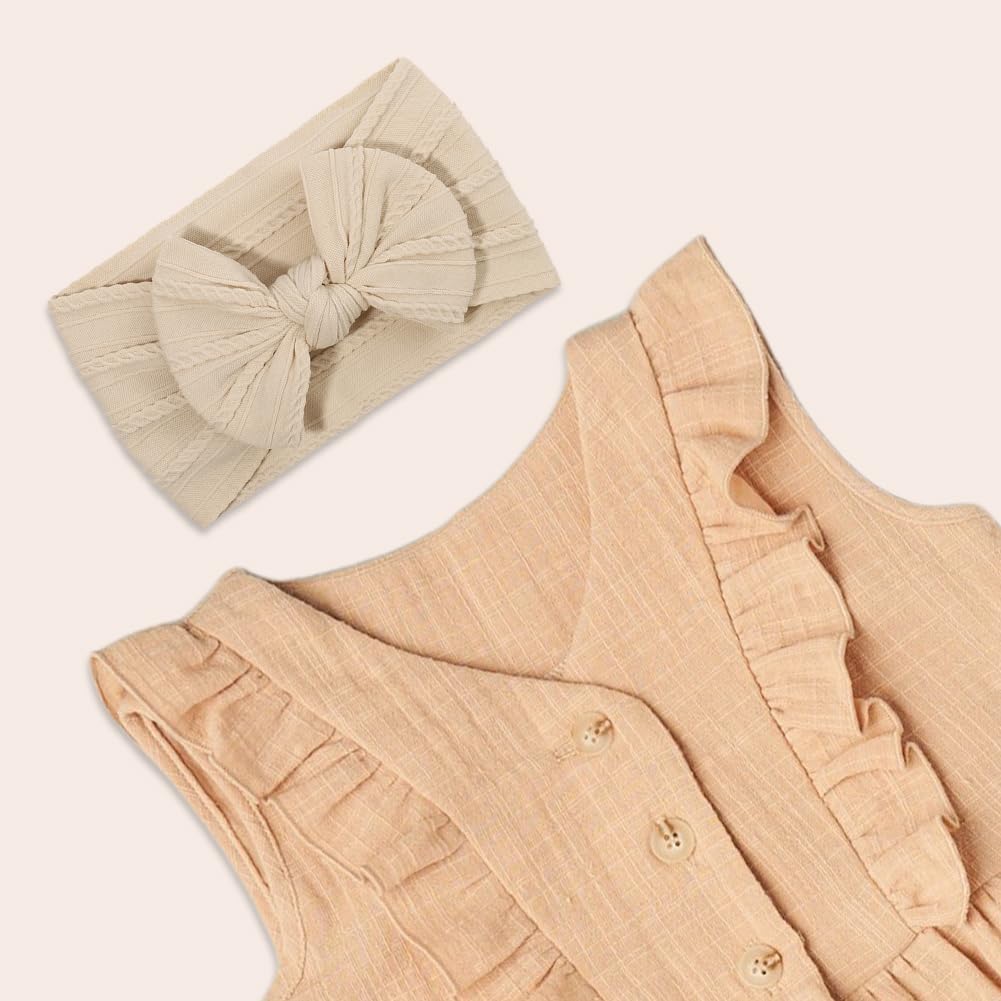Thumbnail 6 de DiULi Fasce Bambina Neonata, Set da 3 Fasce con Fiocco in Nylon Elasticizzato – 0–3 Anni