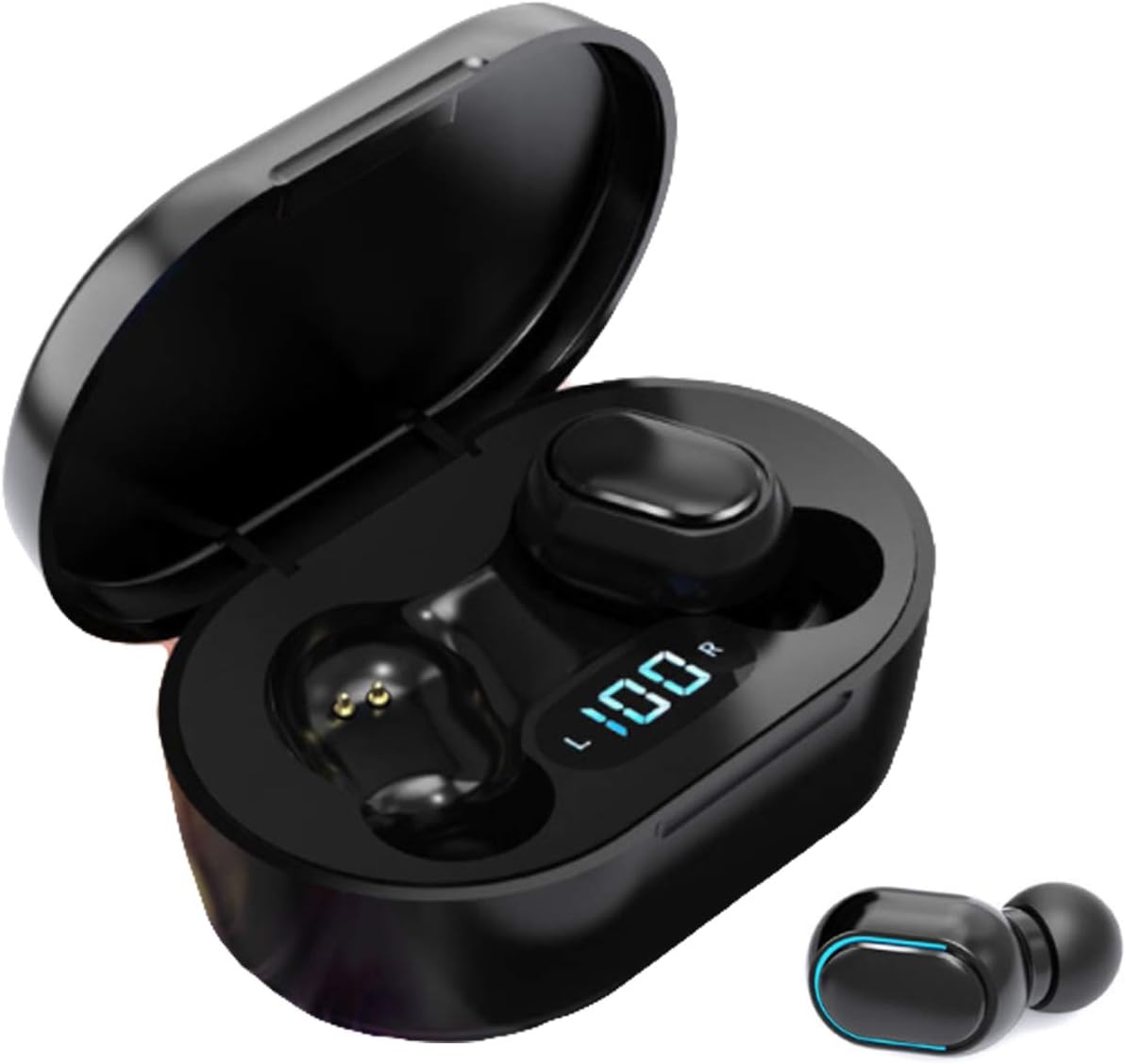 Thumbnail 6 de POMOQADK Wireless Headphones: True Wireless Earbuds with LED Display Charging Case