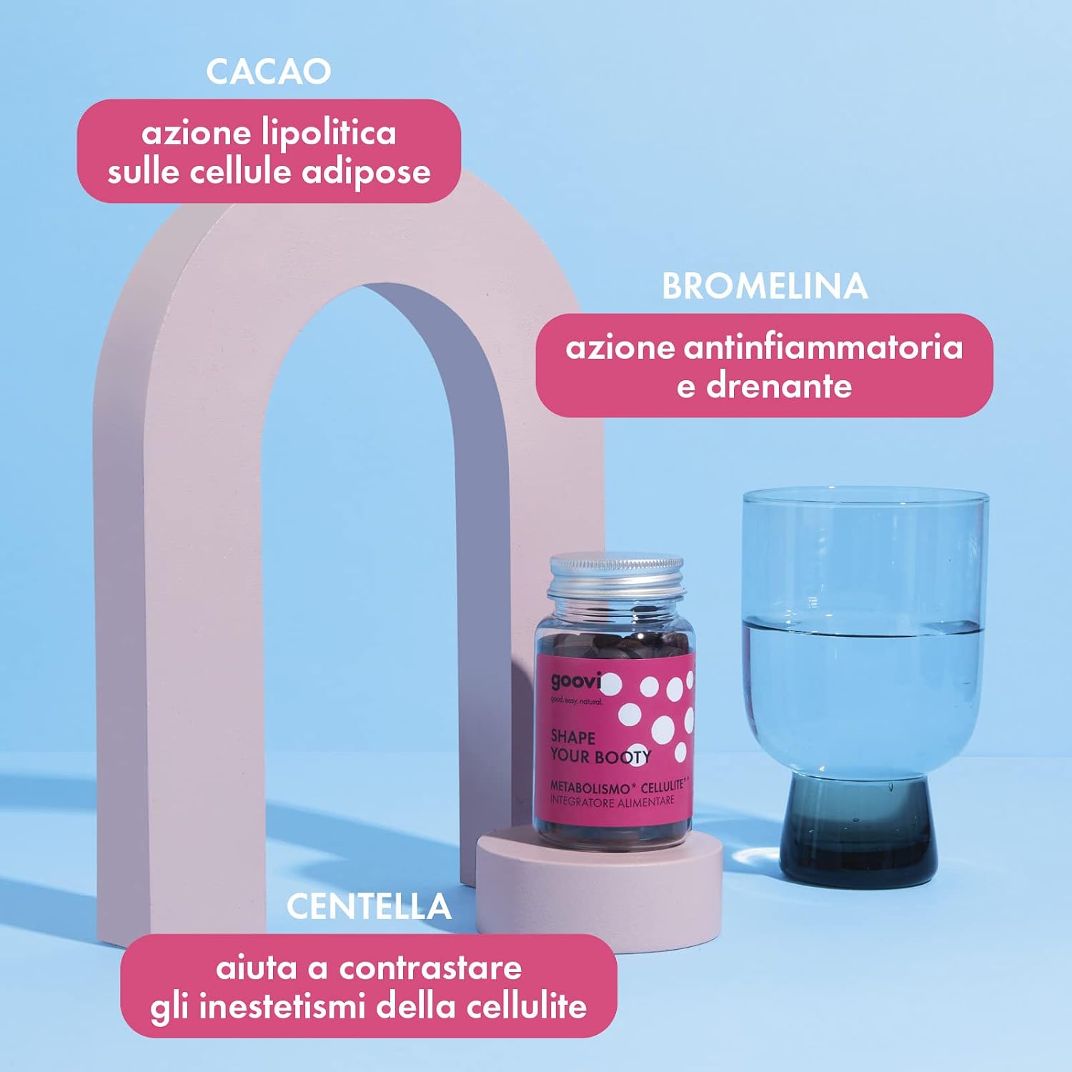 Thumbnail 2 de Goovi Shape Your Booty: Integratore Alimentare per Metabolismo Cellulite, 60 Compresse
