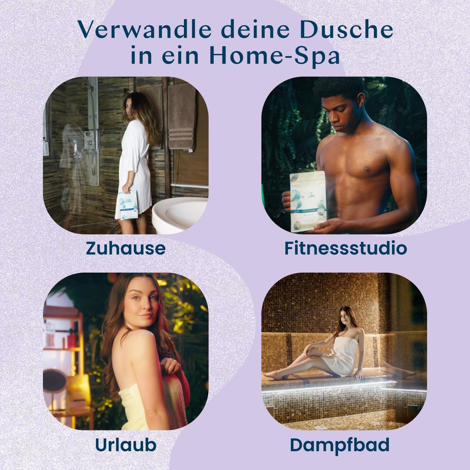 Thumbnail 6 de Body Restore Duschdampfer Aromatherapie 15er Pack mit Lavendel – Spa-Geschenke für Mama & Selbstpflege