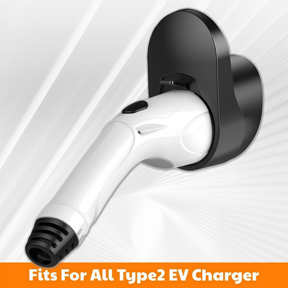 Detalle de BayBerry Upgraded Wall-Mounted Type 2 Charging Cable Holder