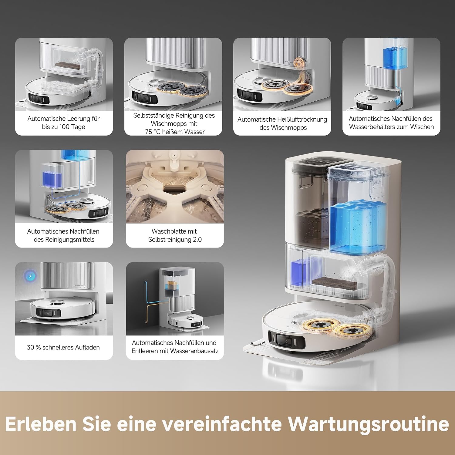 Thumbnail 4 de Dreame L40 Ultra AE Saugroboter mit Wischfunktion – Leistung trifft Vielseitigkeit