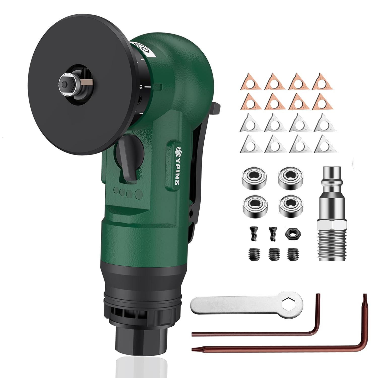 Detalle de EYPINS Pneumatic Chamfering Tool, 1/4-inch, 4-Speed, 30,000 RPM