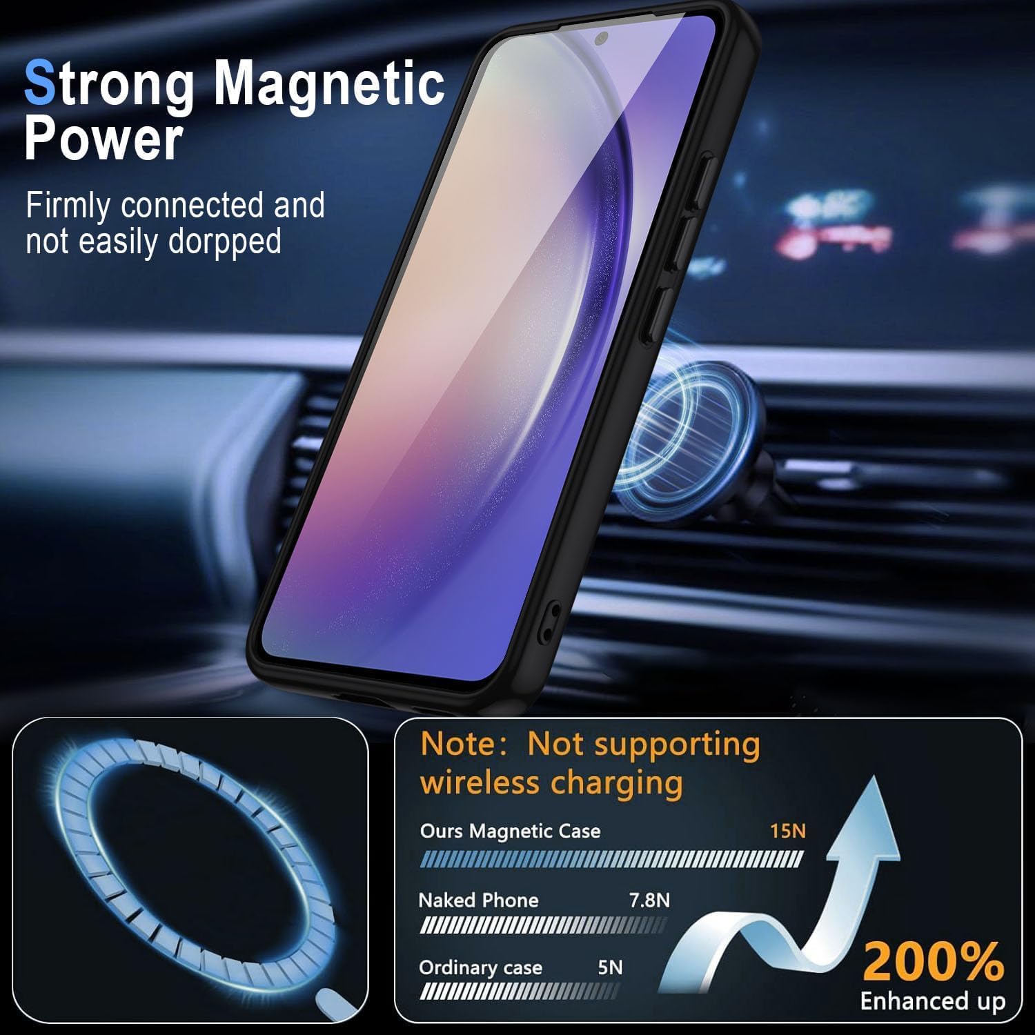 Thumbnail 1 de XTCASE Cover Magnetica per Honor 400 Lite – Custodia Ultra Sottile Traslucida Nero