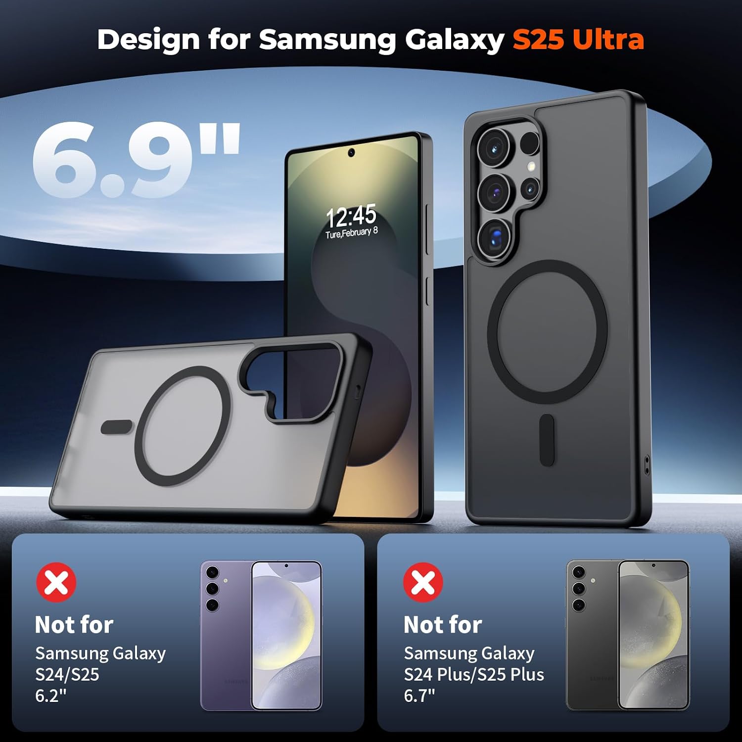 Detalle 2 de SUPFINE Samsung Galaxy S25 Ultra magnetic case, 1