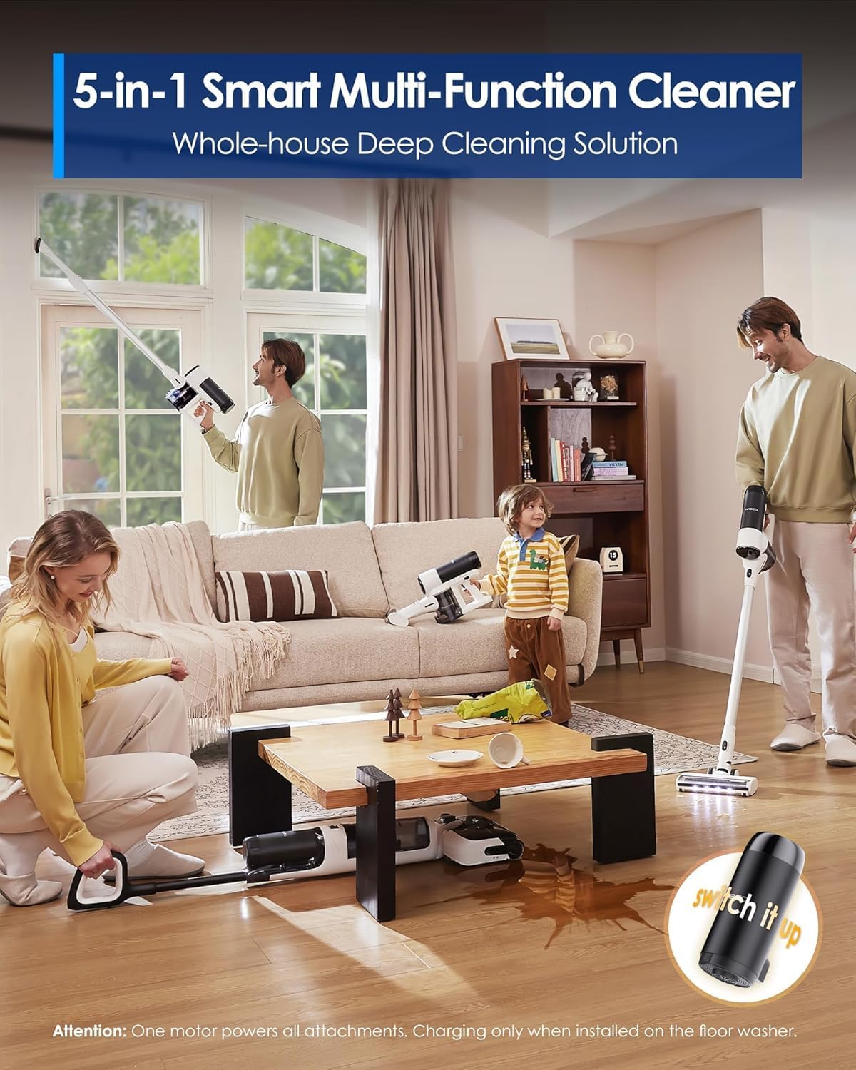 Thumbnail 3 de Tineco Floor ONE Switch S6 Stretch 65min Wet Dry Vacuum 🧹