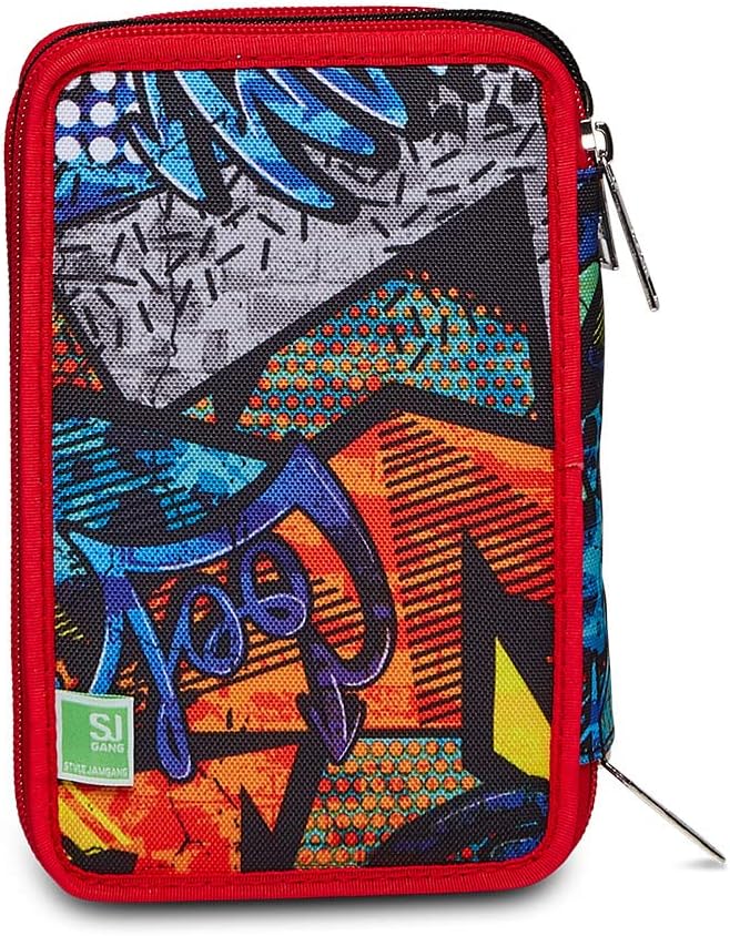Thumbnail 1 de SJ Gang Style Jam Gang Astuccio 3 Zip, 3 Étuis à Zip – Trousse scolaire complète 44 pièces
