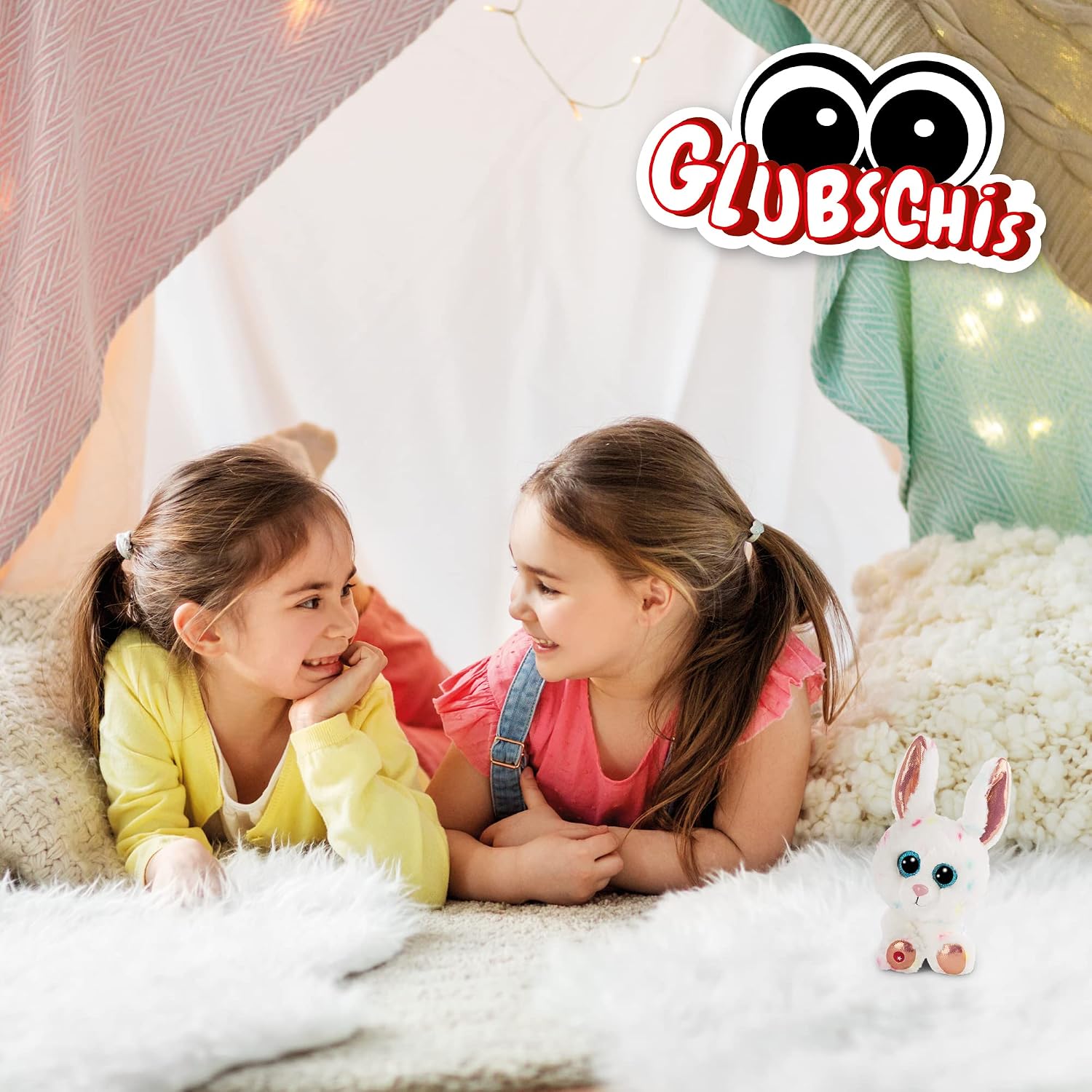 Detalle de NICI Glubschis: Das Original – Glubschis Hase Spotties 15 cm