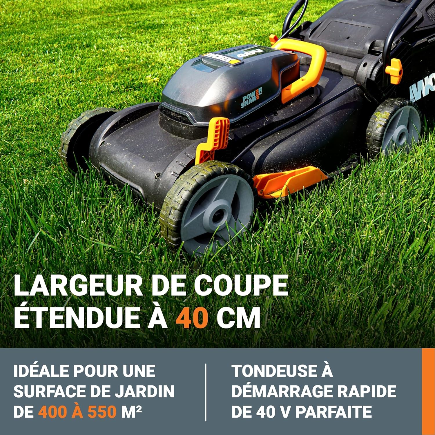 Thumbnail 2 de WORX WG743E Tondeuse 40V sans Fil 500 m²