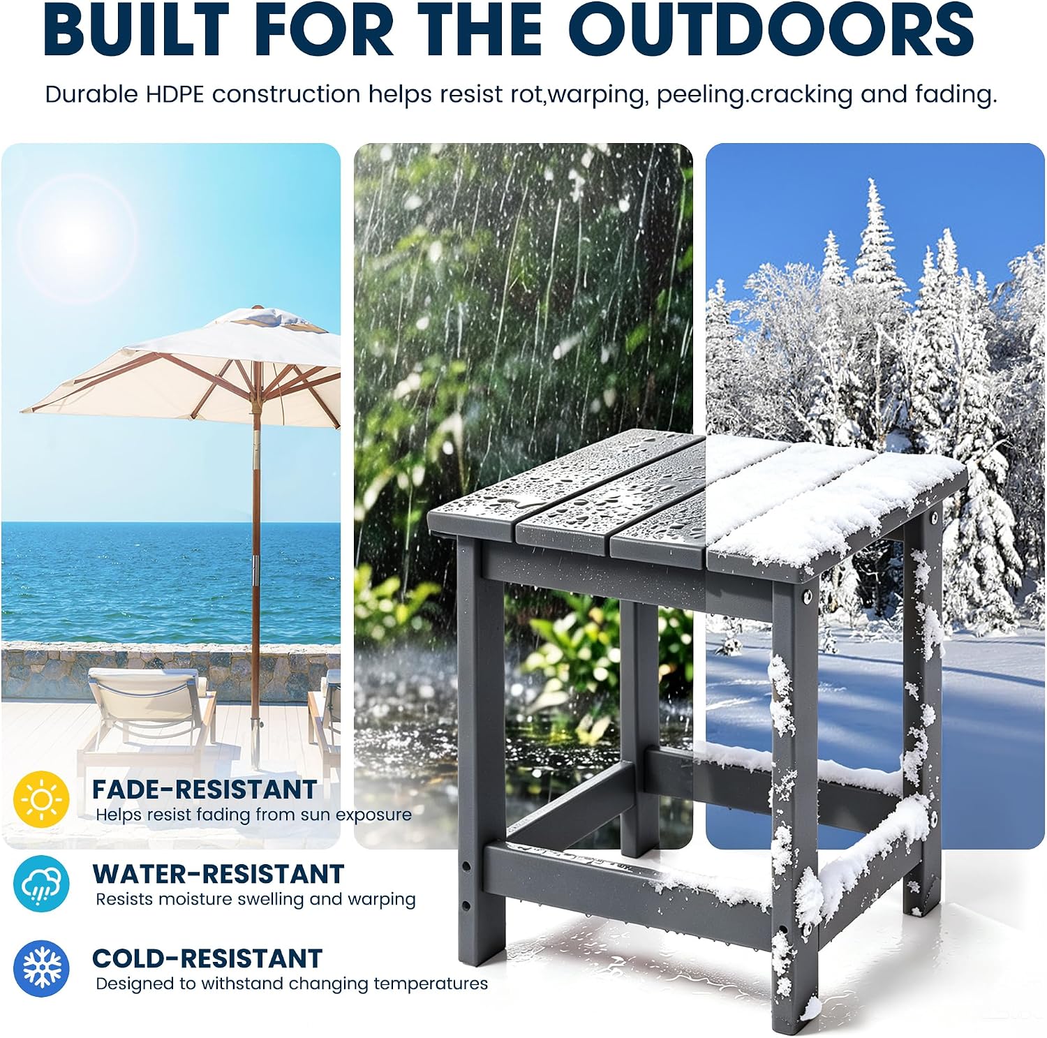 Thumbnail 2 de LZRS Outdoor Side Table in HDPE