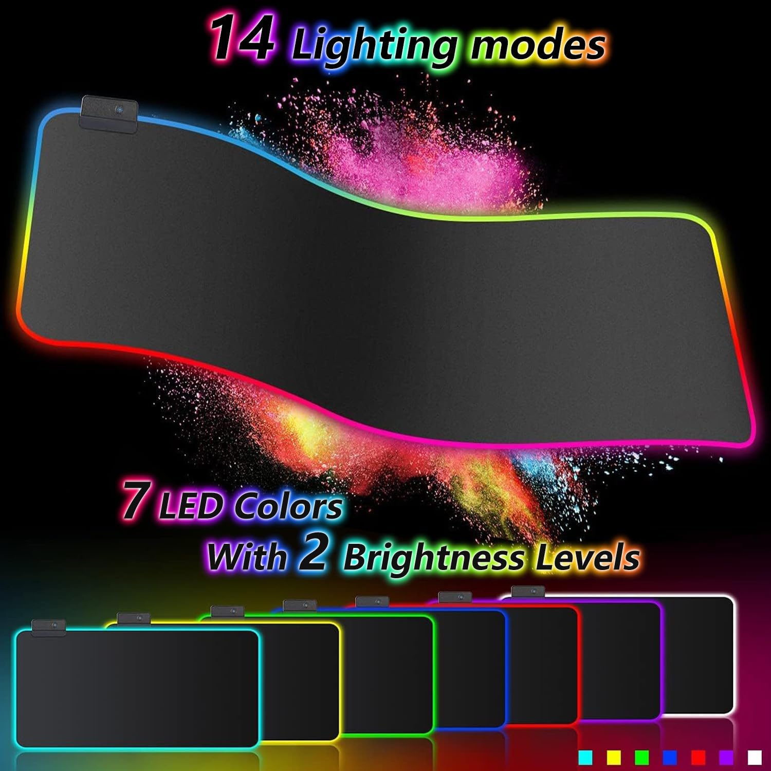 Thumbnail 2 de Gaming Mauspad RGB 900 x 400 mm XXL