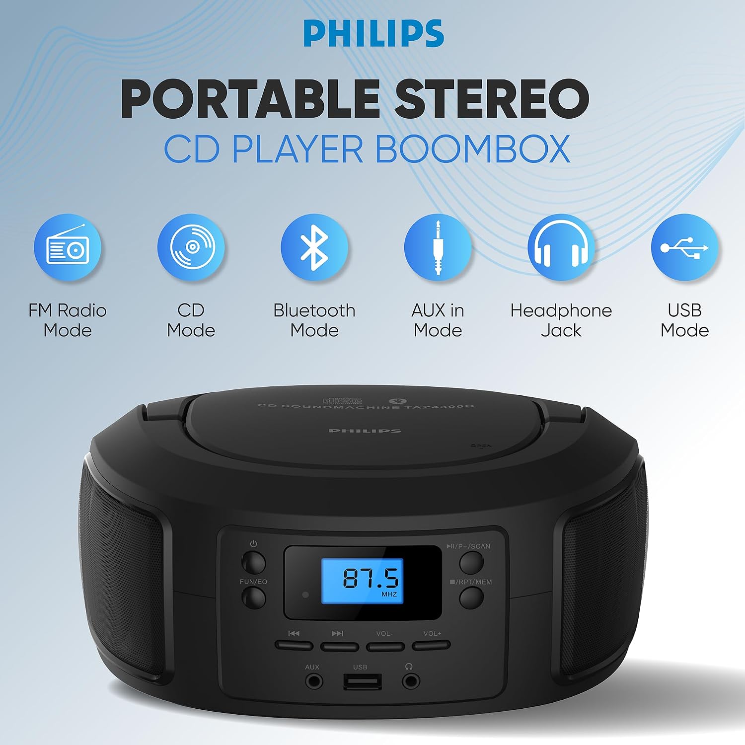 Detalle 2 de Philips Portable CD Player 1.2 kg