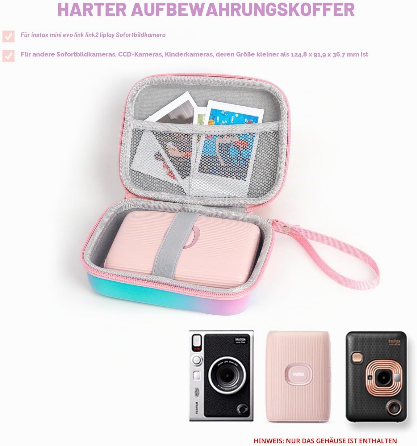 Thumbnail 1 de Kamera-Hartschalenkoffer für Instax Mini EVO