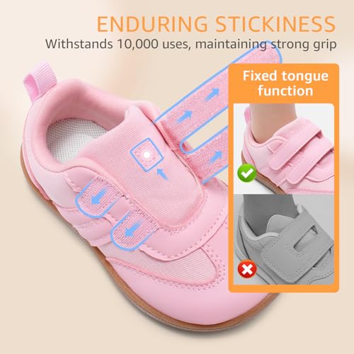 Thumbnail 5 de STQ KIDS Zapatillas deportivas barefoot para niña (rosa) – suela de caída cero y punta amplia, tallaje 24 EU