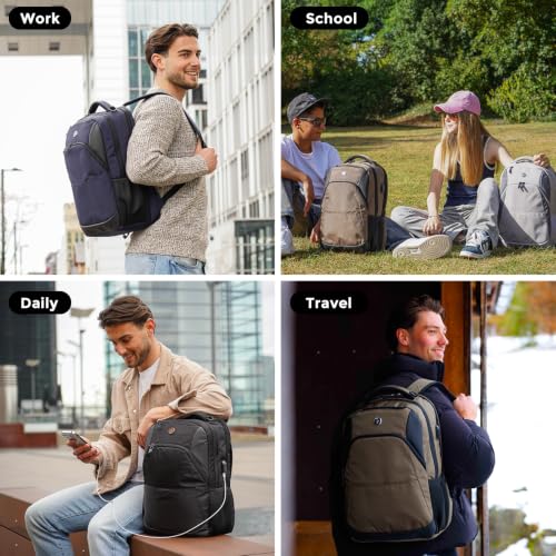 Detalle de Swissdigital Design Backpack SD1670-01: 16-Inch Laptop, RFID & USB Charging Pocket