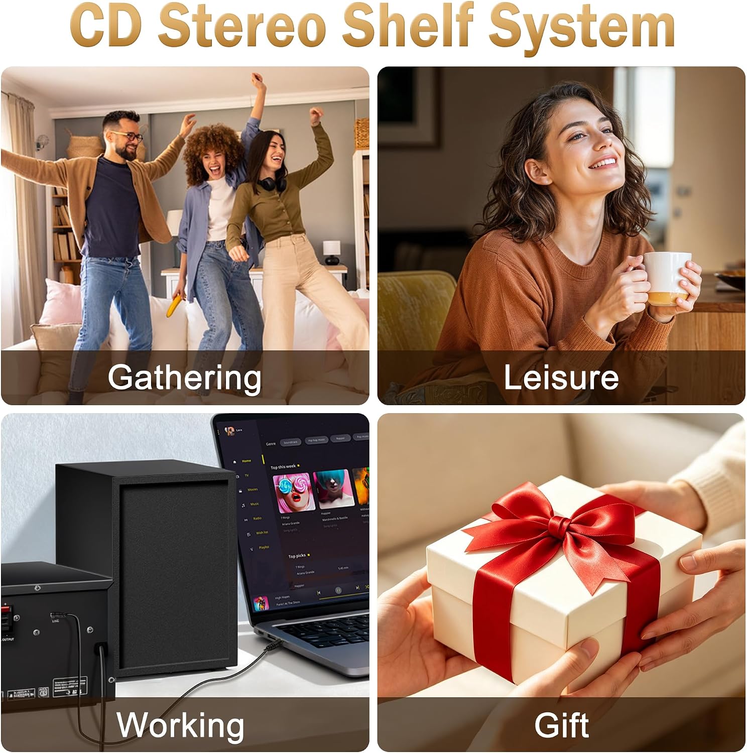 Thumbnail 6 de MAITE MT-CD108HEU-SS EU Compact CD Stereo System, Bluetooth 5.3, 30W RMS