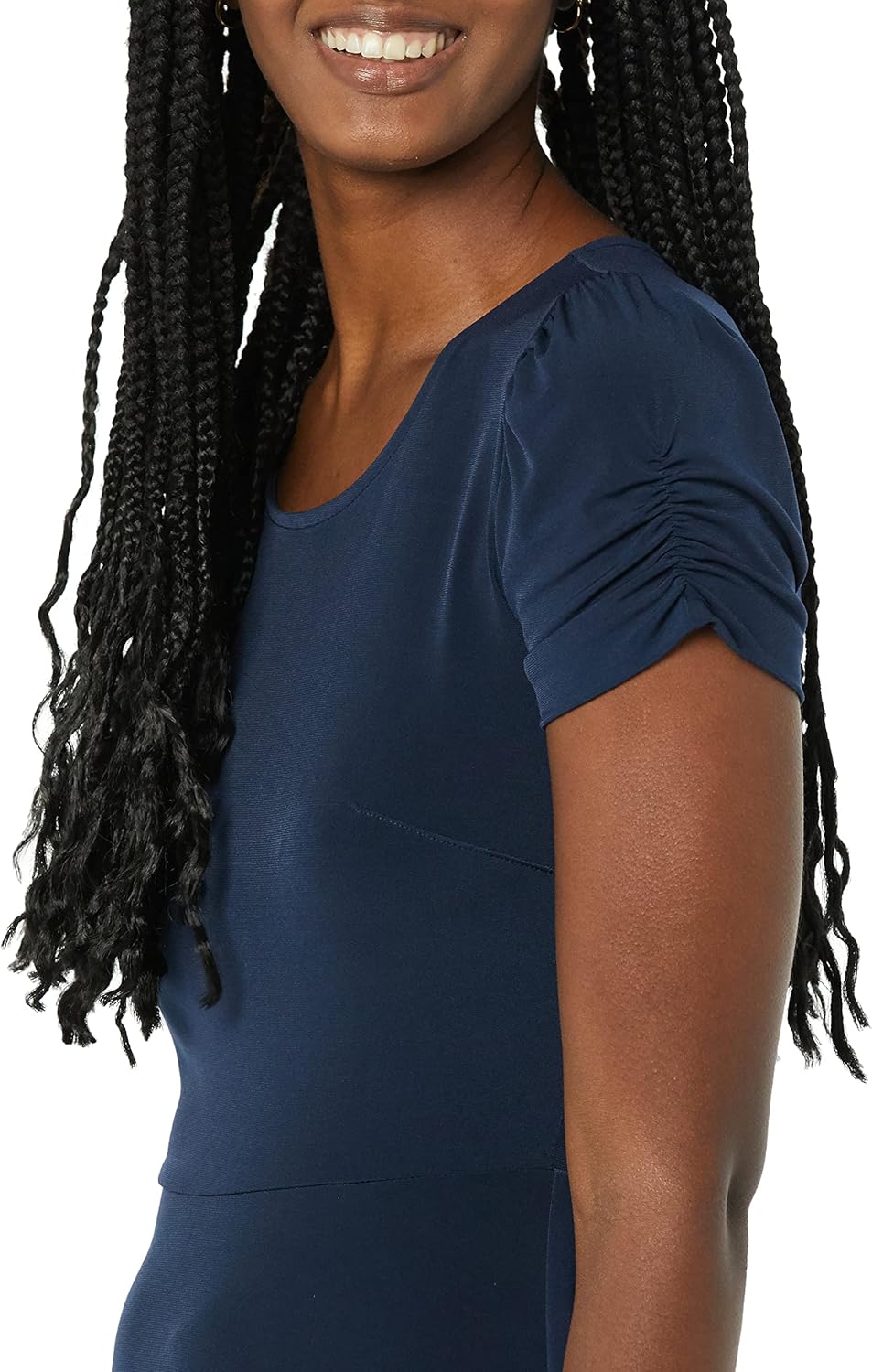 Thumbnail 4 de Amazon Essentials women’s gathered short-sleeve A-line floral dress (plus size available)