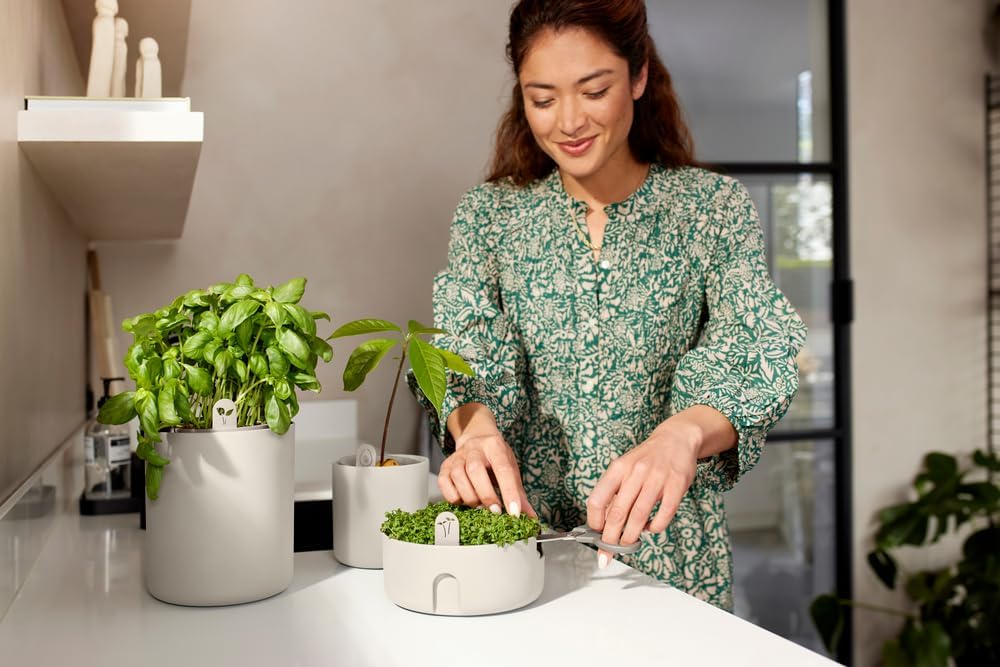 Thumbnail 6 de Elho Magic Microgreens Vasi per Piante - Linen White (Ø 16,8 cm, A 7,1 cm)