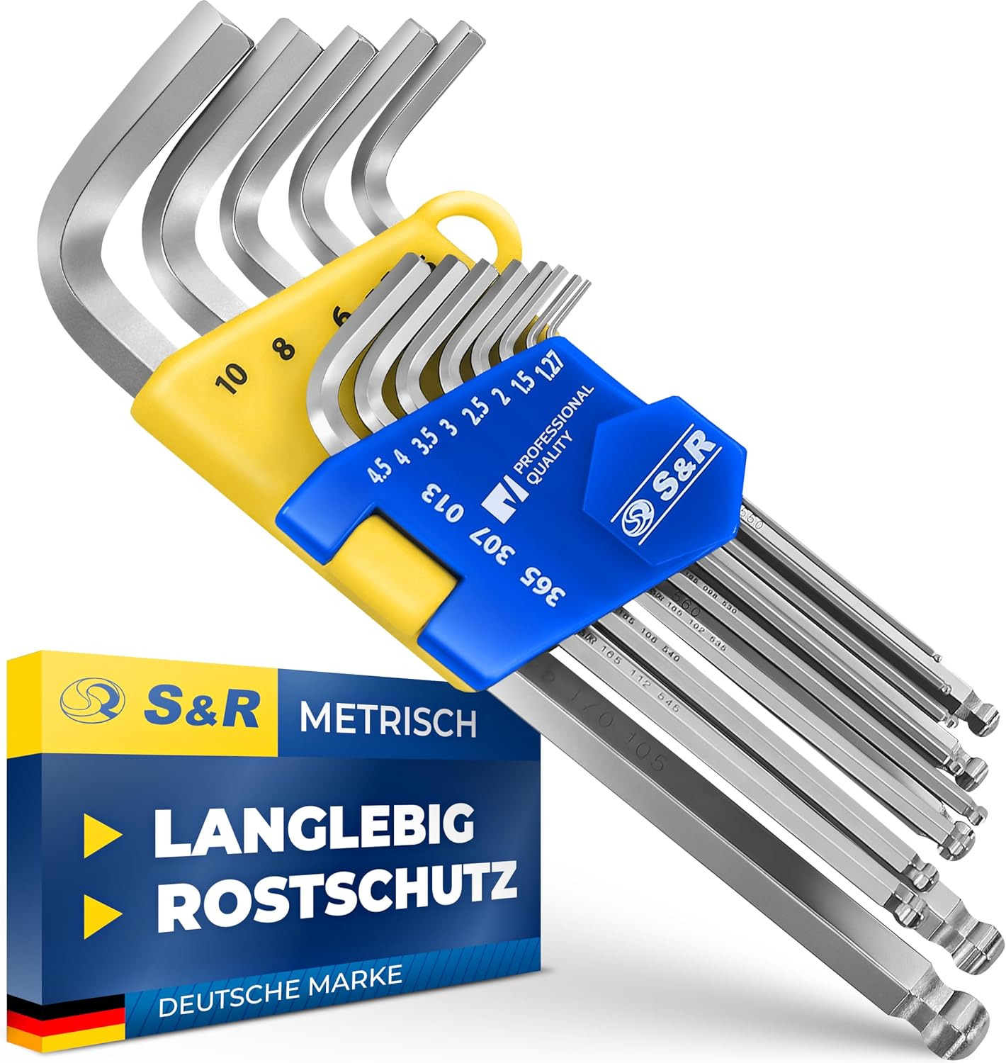 Detalle de S&R Innensechskantschlüssel Satz 13-teilig