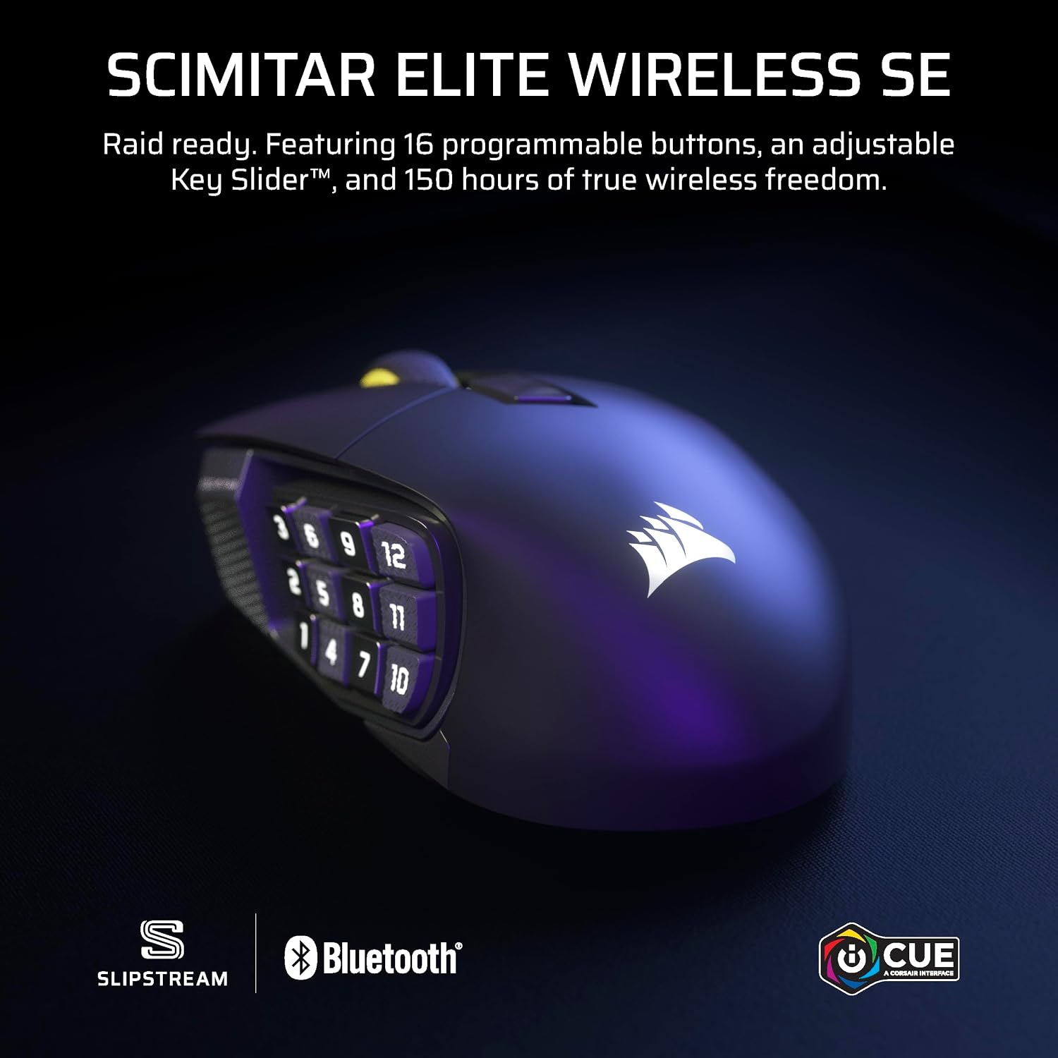 Detalle 2 de Corsair Scimitar Elite Wireless SE 33,000 DPI gaming mouse