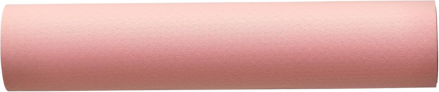 Detalle de Amazon Basics 1/4 Inch Thick TPE Exercise Yoga Mat with Carrying Strap
