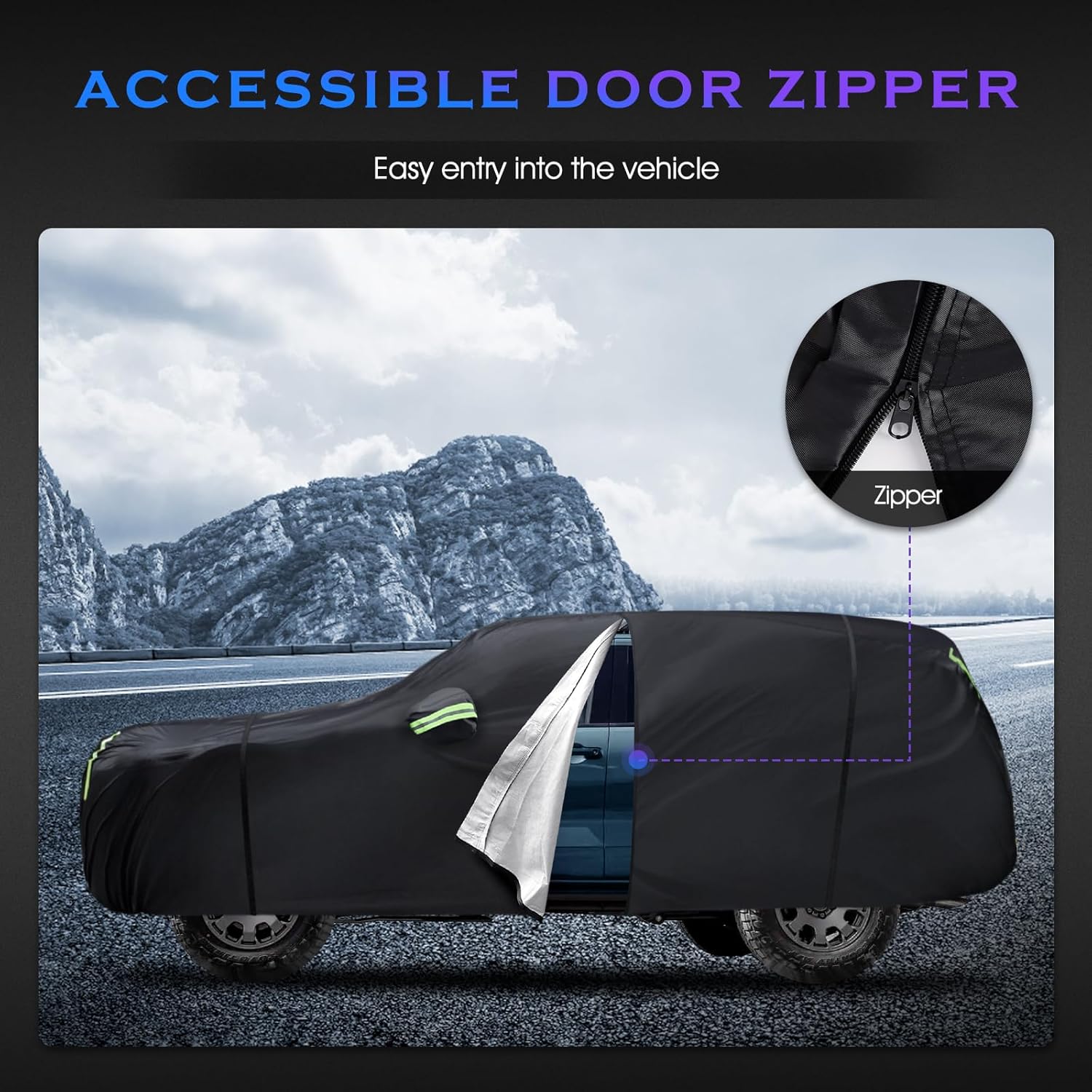 Thumbnail 5 de Car Cover Custom Fit for Toyota 4Runner (1995–2026) — 6-Layer All-Weather Exterior Truck Cover