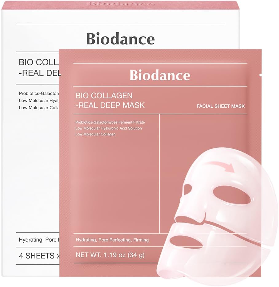 Imagen de BIODANCE Bio-Collagen Real Deep Mask: Maschera Viso Notturna in Idrogel per Idratazione Profonda e Riduzione di Porosità en OfertitasTOP