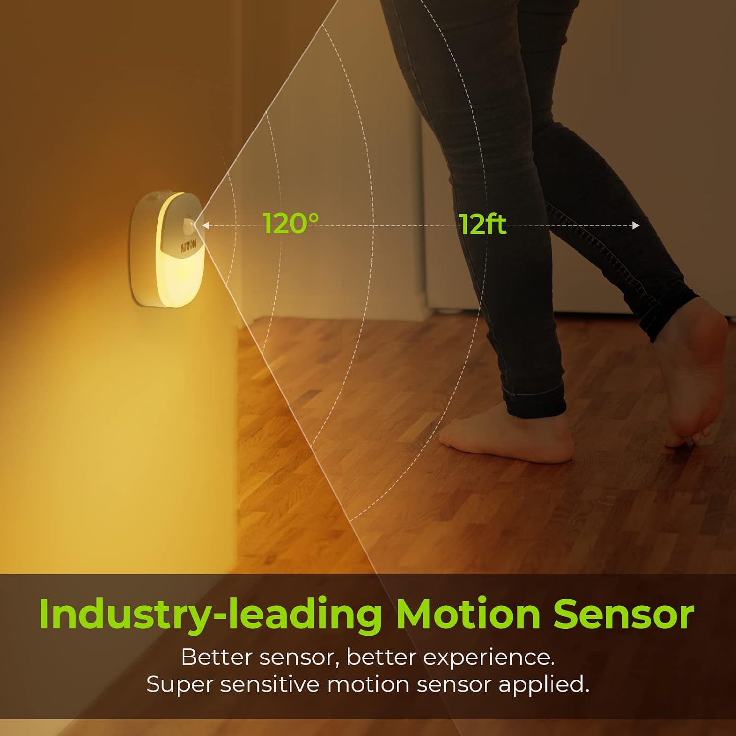 Thumbnail 2 de AUVON Magnetic Rechargeable Night Light (2-Pack) with Motion & Dusk-Dawn Sensor