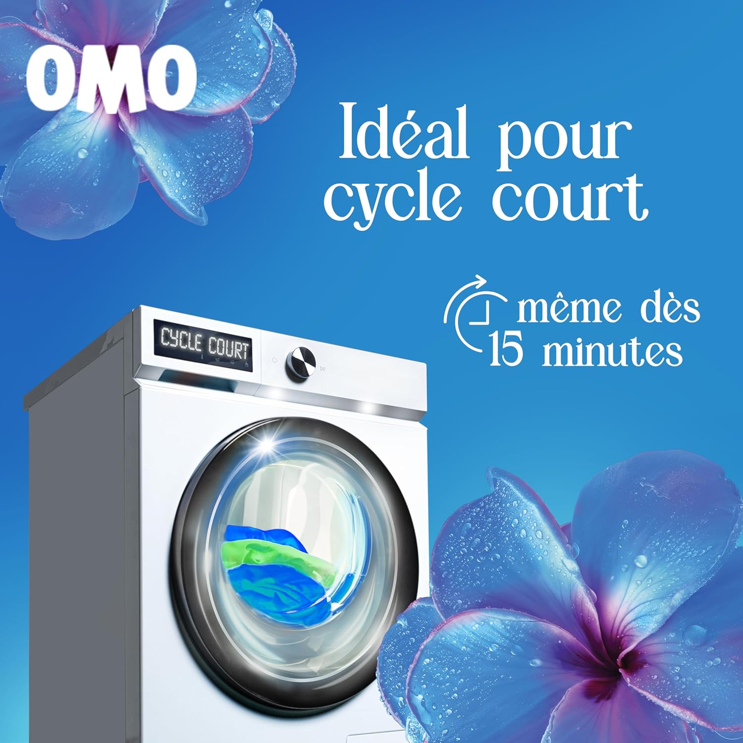 Thumbnail 3 de OMO Lessive Liquide Mon Cycle Court Parfumé Fraîcheur Insolente — efficace en 15 minutes