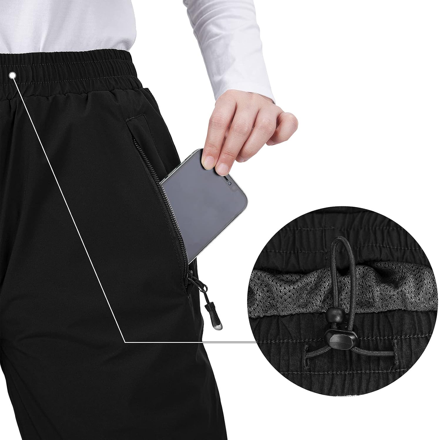 Thumbnail 5 de 33,000ft Women's Rain Pants: Lightweight, Waterproof Over Pants for Outdoor Adventurers